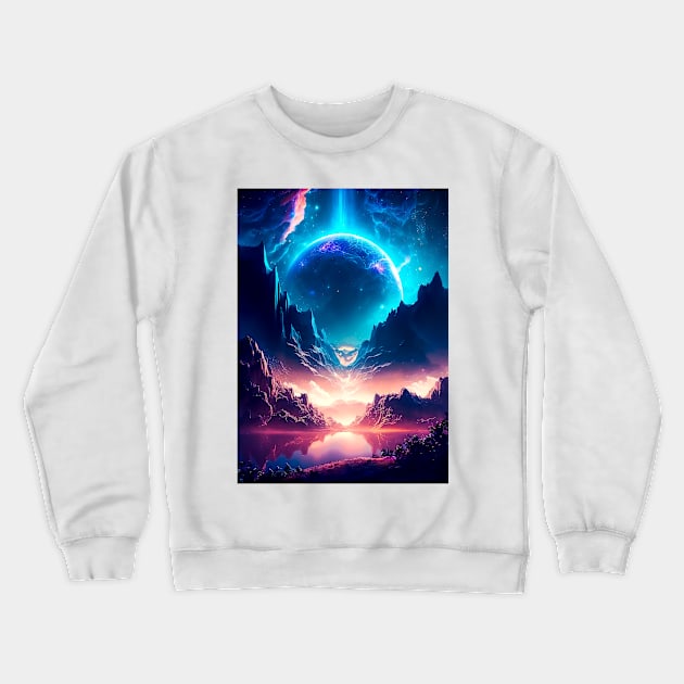 Chaotic Beauty Crewneck Sweatshirt by James Garcia